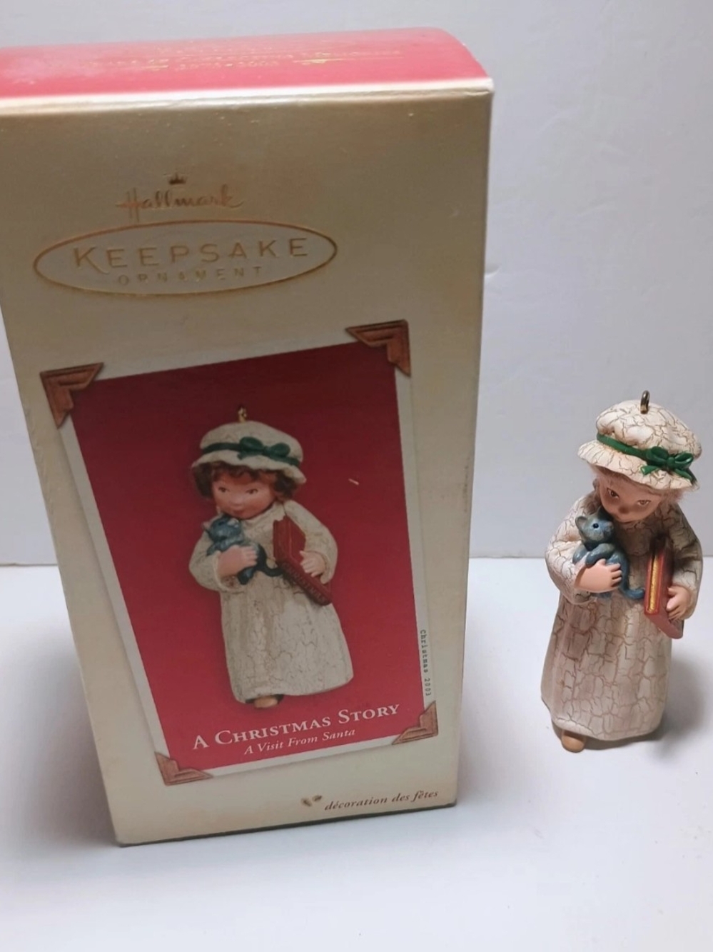 HALLMARK KEEPSAKE A CHRISTMAS STORY A VISIT FROM SANTA ORNAMENT 2003